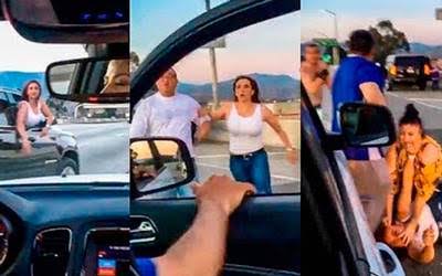 Llaman frijoleros a familia latina y se ganan tremenda paliza.