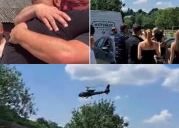 El inesperado regreso: Hombre finge su muerte y llega a su propio funeral en helicóptero