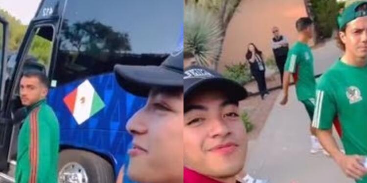 VIDEO: Jugadores de la Selección Mexicana ignoran a aficionado