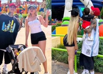 VIDEO: Maya Nazor y Santa Fe Klan reaparecen juntos en Disney con su hijo Luka