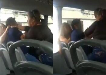 VIDEO: ‘¡Fíjate como me dejaste!’ Mujer embarazada sorprende a su esposo con la amante en un microbús