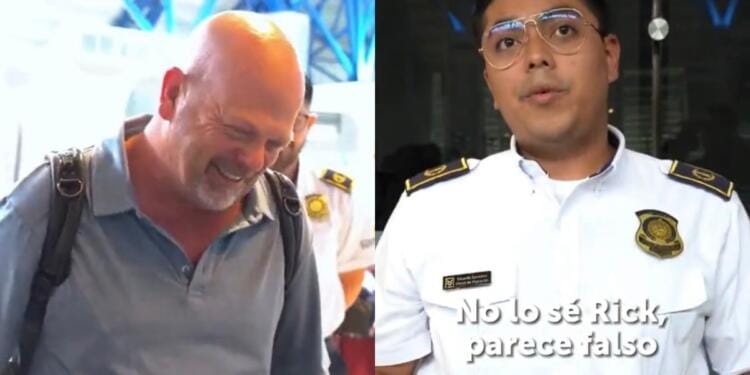 VIDEO: ‘No lo sé Rick, parece falso’ bromean a Rick Harrison en su llegada a El Salvador