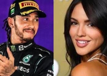 ¿Y Shakira? Captan a Lewis Hamilton junto a Eiza González en un yate en Ibiza