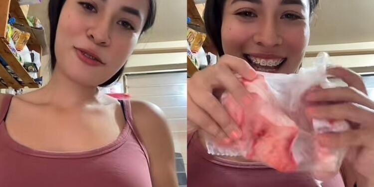 VIDEO: ‘No voy a comer’ Joven foránea pide hueso en la carnicería para preparar birria, se lo dan sin carne