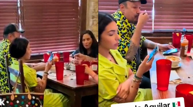 VIDEO: Mesero exhibe a Pepe Aguilar y Ángela Aguilar luego de que le dejaron ‘poca propina’