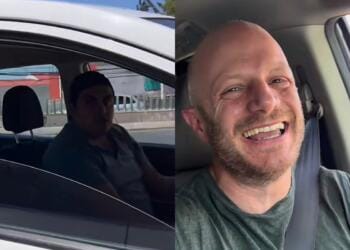 VIDEO: ‘Prefiero chocar, que dejar pasar’ Facundo se burla de taxista que chocó por tratar de metérsele en el tráfico