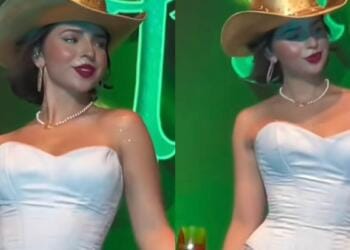 VIDEO: Ángela Aguilar se roba las miradas de sus fans durante concierto