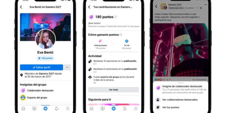 ¿Para qué sirven los puntos en los grupos de Facebook?