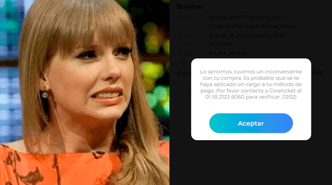 Ni 5 minutos soportó; Cinépolis se cae durante preventa de The Eras Tour de Taylor Swift