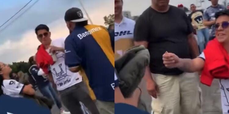 VIDEO: Aficionado de Pumas finge riña para terminar pidiéndole matrimonio a su novia en el Estadio Azteca