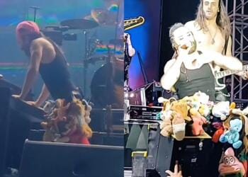 VIDEO: Jay de la Cueva se fractura el pie luego de dar un salto en pleno concierto