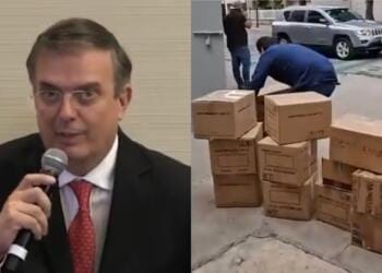 VIDEO: Acusan a equipo de Marcelo Ebrard de enviar cajas VACÍAS como donación para Acapulco