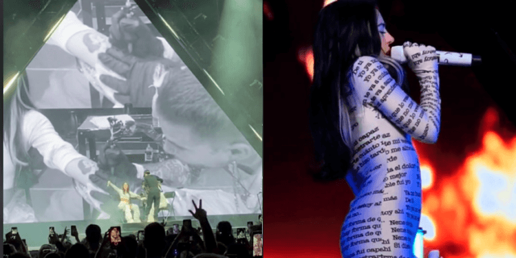 VIDEOS: Nicki Nicole sorprende a sus fans al tatuarse en pleno show
