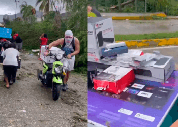 Tras el paso del huracán Otis, se desatan saqueos de pantallas y motos en Acapulco