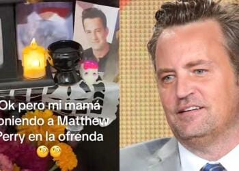 VIDEO: Familias mexicanas ponen foto de Matthew Perry en la ofrenda del Día de Muertos