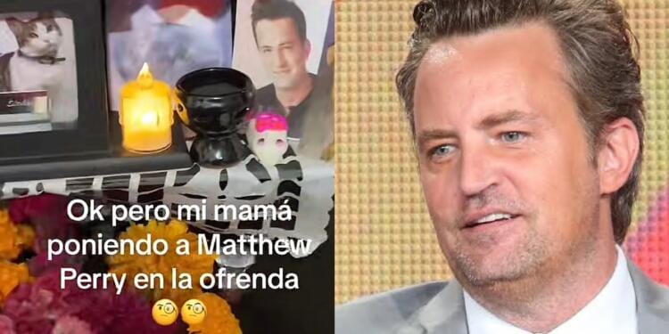 VIDEO: Familias mexicanas ponen foto de Matthew Perry en la ofrenda del Día de Muertos