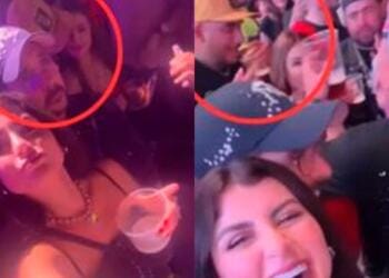 VIDEO: Acusan al «Escorpión Dorado» de engañar a su esposa en el concierto de Peso Pluma