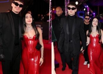 VIDEO: Peso Pluma y Nicki Nicole hacen oficial su relación en los Latin Grammy