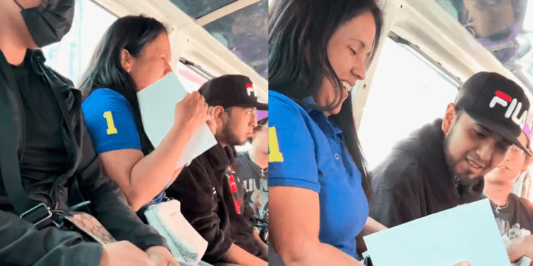 VIDEO: Influencers simulan asalto en una combi y terminan regalándoles iPhones y dinero a los pasajeros