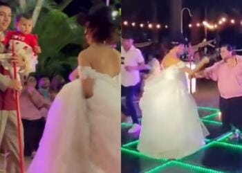 VIDEO: Suegra arremete contra su nuera porque puso a su hijo a bailar como ‘mandilón’ en plena boda