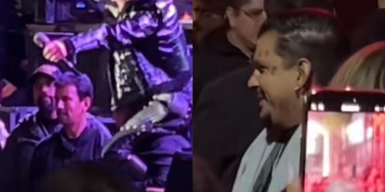 VIDEO: Alejandra Guzmán se confunde: creyó que Christian Nodal fue a verla a su concierto y le dijo que lo admiraba mucho y era un imitador
