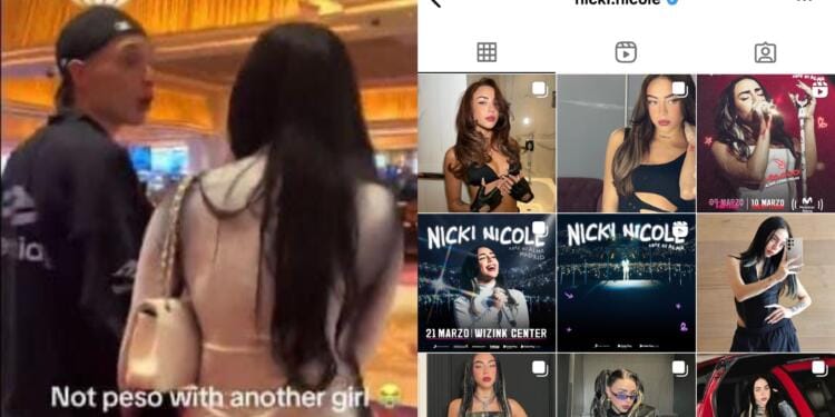 VIDEO: Nicki Nicole borra todas sus fotos con Peso Pluma tras rumores de infidelidad