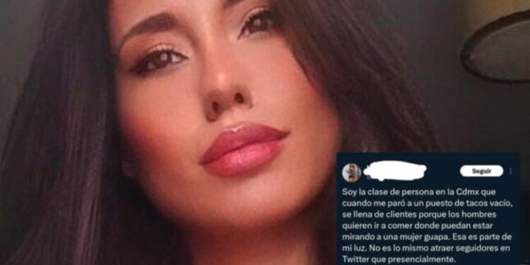 ‘Bien alterada tu realidad’ Joven afirma que hombres comen en el mismo lugar que ella porque es muy guapa