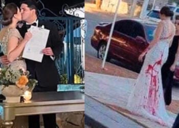 VIDEO: Novia disfruta de su boda en Ciudad Obregón a pesar de que su suegra le manchó el vestido de pintura