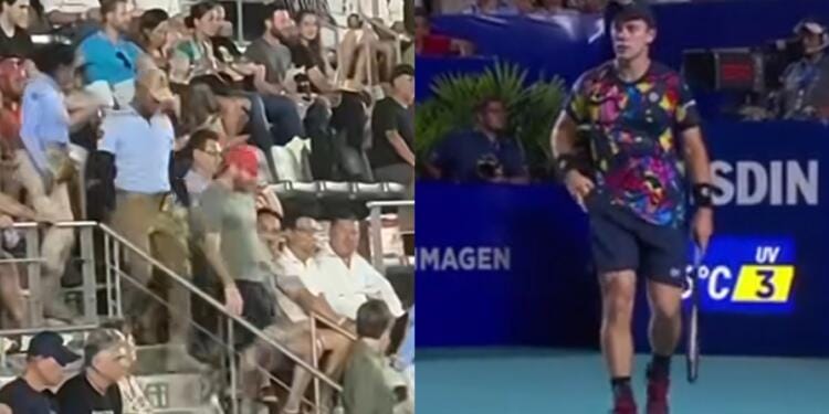 VIDEO: Sacan a aficionados que gritaron «¡C.U, C.U Pumas!» en el Abierto Mexicano de Tenis
