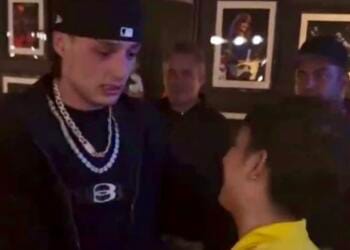 VIDEO: Peso Pluma sorprende a fan que llevaba más de 12 horas esperando para conocerlo
