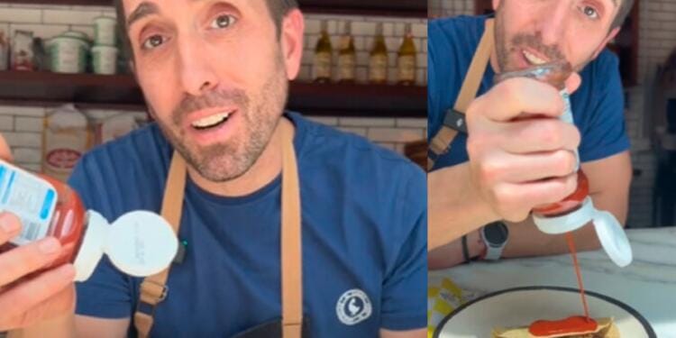VIDEO: ‘A ver pónganle ketchup a sus tacos’ Chef Italiano exige a Mexicanos que no le pidan ketchup cuando vayan a su restaurante de pizza en CDMX