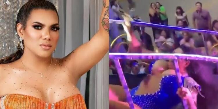 VIDEO: Kimberly ‘La más preciosa’ se cae en pleno carnaval en Veracruz