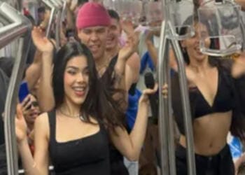 VIDEO: Kenia OS deleita a fans con mini concierto en el Metro de Monterrey