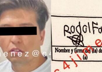 (FOTO) Critican a Fofo Márquez por su letra y mala ortografía tras detención