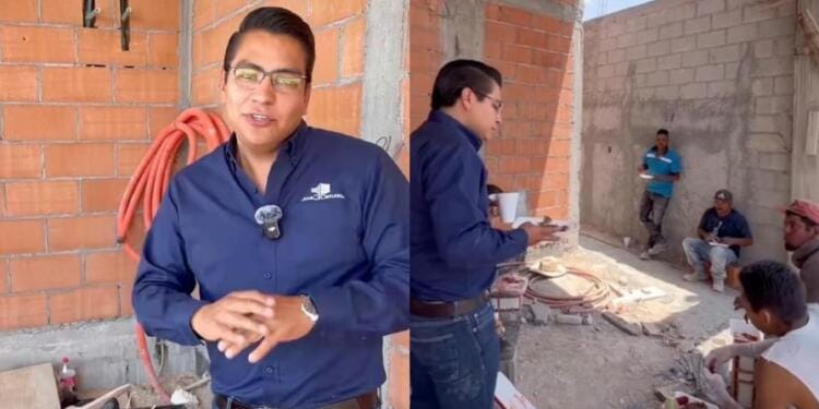 VIDEO: El arqui Juve 3D Studio le hizo una carnita asada a sus empleados por el día del albañil