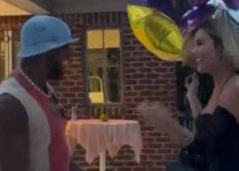 VIDEO: Aleska llega a la fiesta de cumpleaños de La Melaza