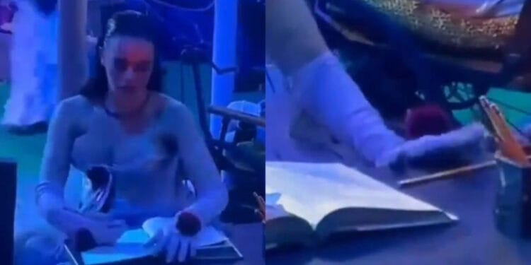 VIDEO: Gala se guarda un lápiz de la fiesta