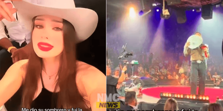 VIDEO: “¿Se enojó Ángela Aguilar?” Fan se hace viral en luego de que Christian Nodal le regaló su sombrero
