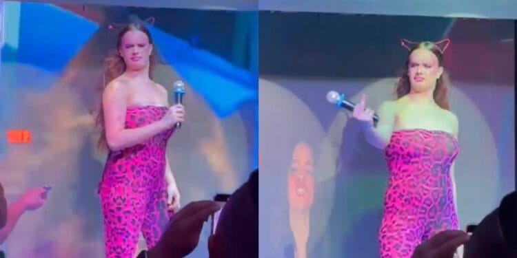 VIDEO: Gala Montes saca a fan de un show porque le quería dar 20 pesos