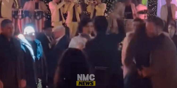 Angela y Nodal se viralizan por video bailando ‘El Venado’ en la fiesta de Cristy Nodal