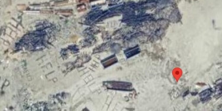 “Help” se ve desde el cielo: aparecen inquietantes mensajes de ayuda en Los Ángeles