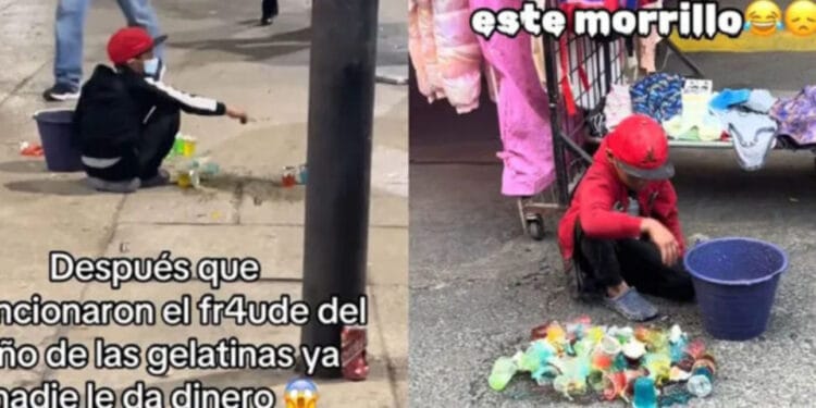 VIDEO: Vuelven a captar a niño de las gelatinas; nadie le dona dinero tras exponer su estafa