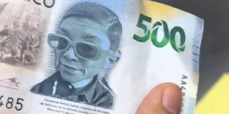 Le pagan a comerciante con un billete de 500 con la cara de influencer “La Venenito”