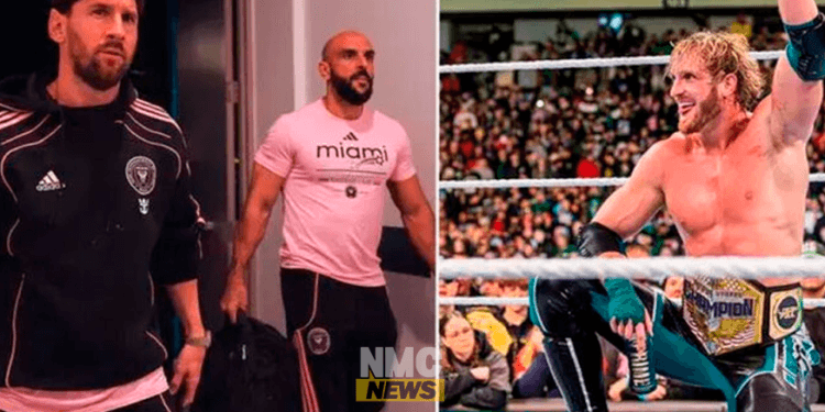 VIDEO: Logan Paul reta a Lionel Messi y el guardaespaldas le responde