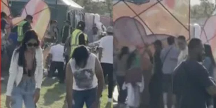 Difunden video del momento exacto en que se desplomó estructura del Axe Ceremonia
