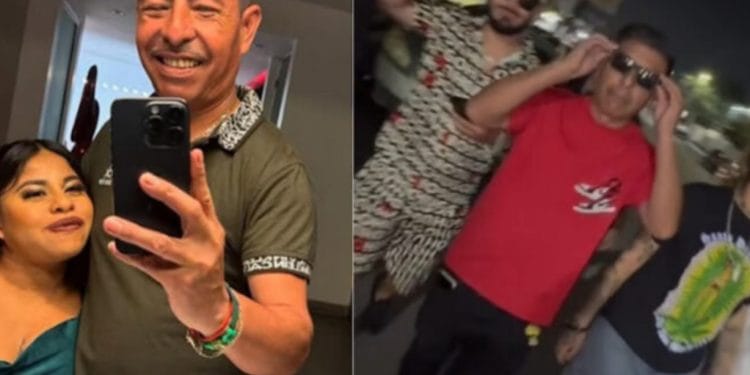 Ricardo Medellín, esposo de Lupita TikTok, se pone a grabar ‘tiktoks’ afuera del hospital, mientras su bebé se debate entre la vida y la muerte