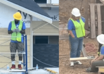 VIDEO: Estadounidenses toman puestos de migrantes en la construcción: «Esa casa estará lista en 10 años», dicen