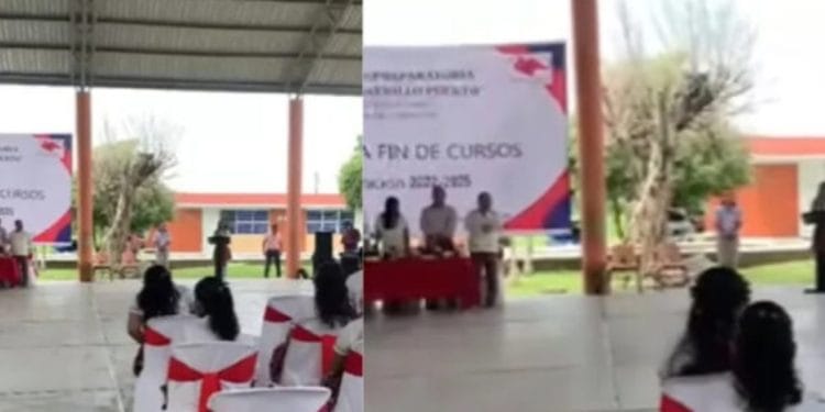 VIDEO: “Lamento arruinar su día”: alumna denuncia acoso escolar durante clausura escolar en Pijijiapan, Chiapas