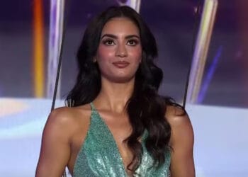 VIDEO: Concursante sufre fuerte caída durante reto final de Miss Universe Latina