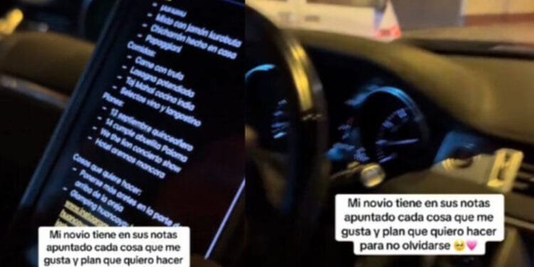 Joven apunta cada plan o cosa que le gusta a su novia para no olvidarse de ella; se hace viral